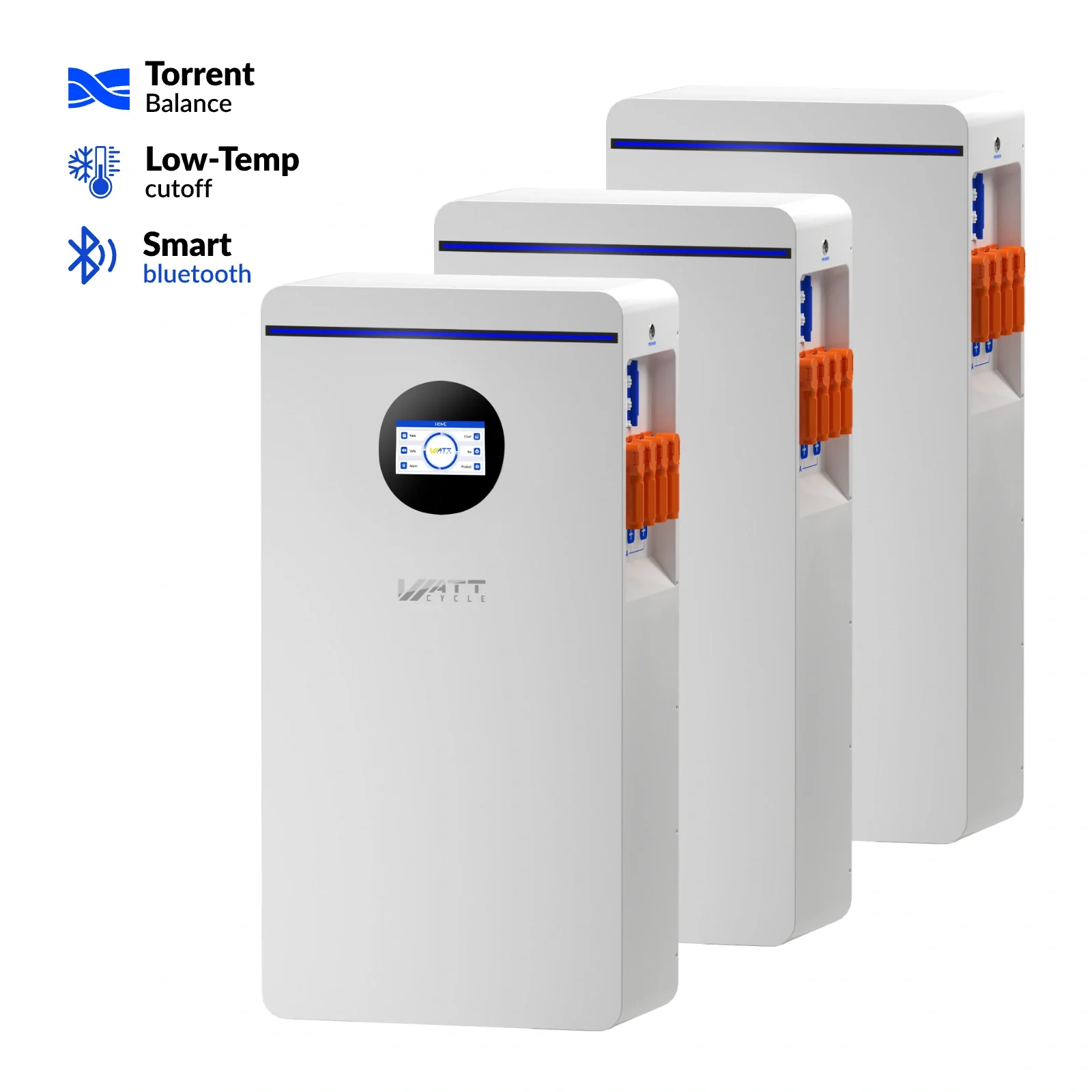 WattCycle 16kWh 48V 314Ah Floor Standing Bluetooth LiFePO4 - Active Balancing | CAN/RS485 - Image 16