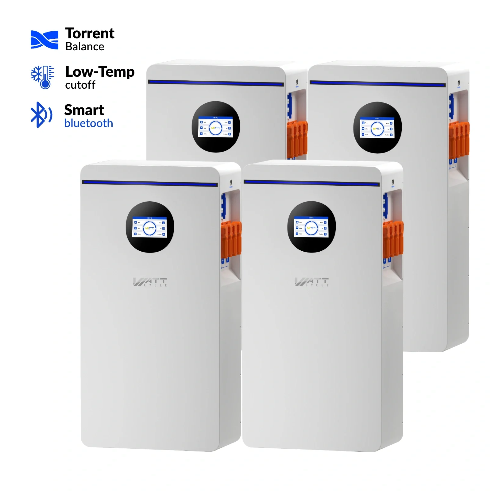 WattCycle 16kWh 48V 314Ah Floor Standing Bluetooth LiFePO4 - Active Balancing | CAN/RS485 - Image 17