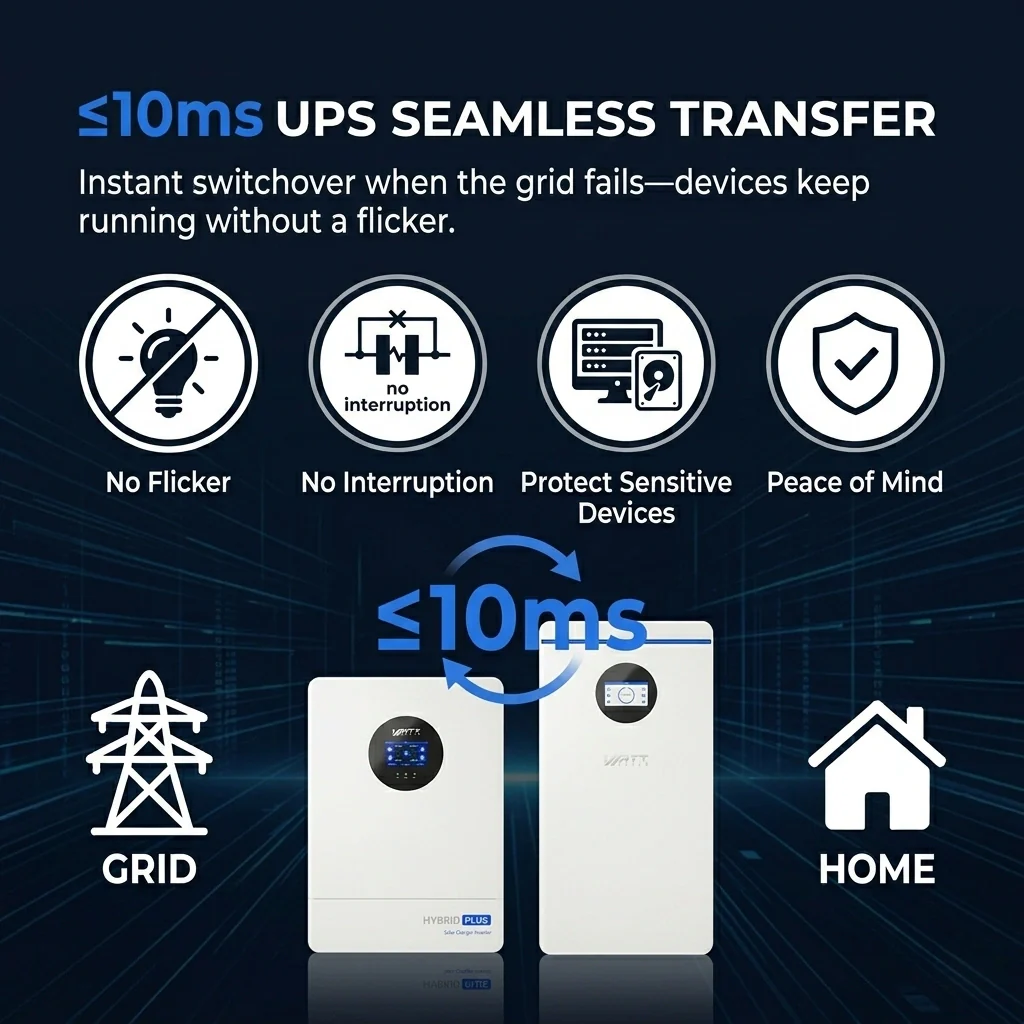 WattCycle Storm-Ready Whole-Home Backup Power Kit — 48V 12kW Hybrid Inverter + 48V 314Ah 16kWh Battery - Image 3
