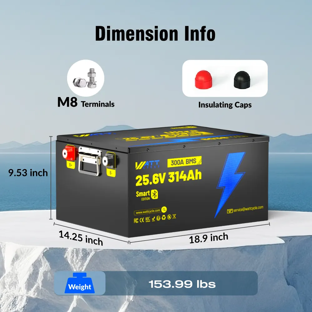 Wattcycle 24V 314Ah Ultra LiFePOā Battery with Bluetooth - Image 4