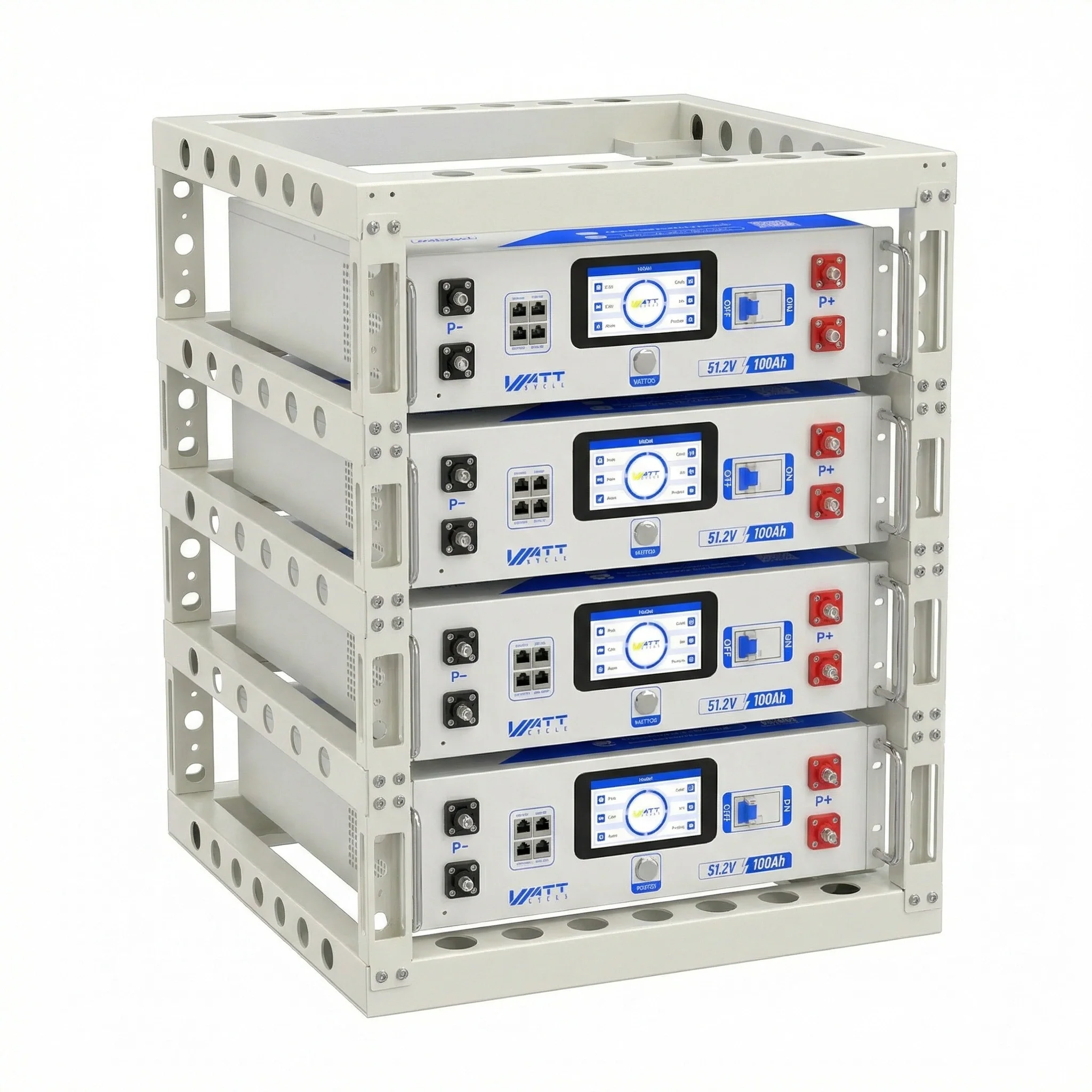 ⚡️ Sold Out: Restock on Jul 30 ⚡️V2.5 WattCycle 48V 100Ah Bluetooth LiFePO₄ Rack Battery – Active Balancing | LCD | Smart Comms - Image 12
