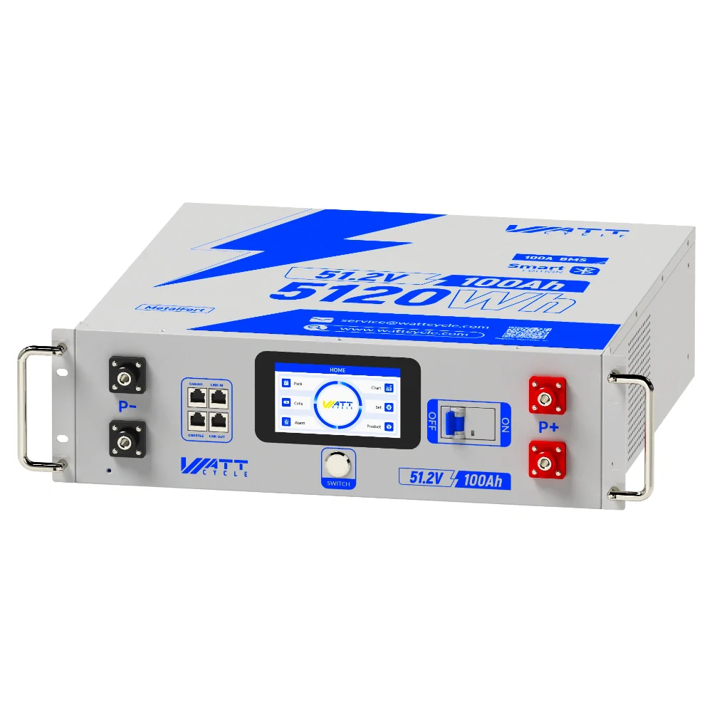 ⚡️ Sold Out: Restock on Jul 30 ⚡️V2.5 WattCycle 48V 100Ah Bluetooth LiFePO₄ Rack Battery – Active Balancing | LCD | Smart Comms - Image 9