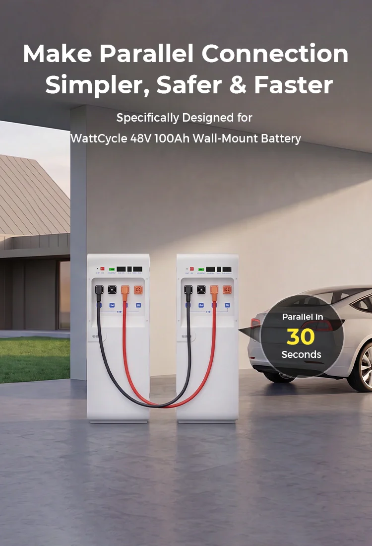 WattCyCle Dedicated 51.2V 100Ah Wall-Mount Battery - Dual-Head Quick-Connect Parallel Cable - Image 6
