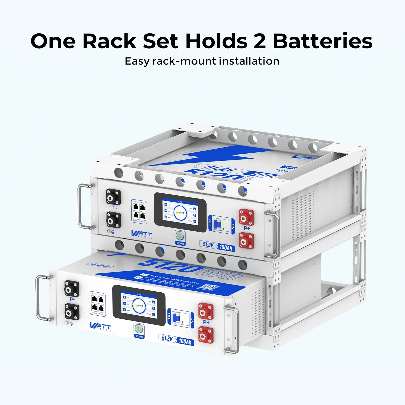 ⚡️Upgrade V2⚡️ Seismic Stackable 2-Tier Modular Battery Cabinet for Rack-Mounted Batteries - Image 4
