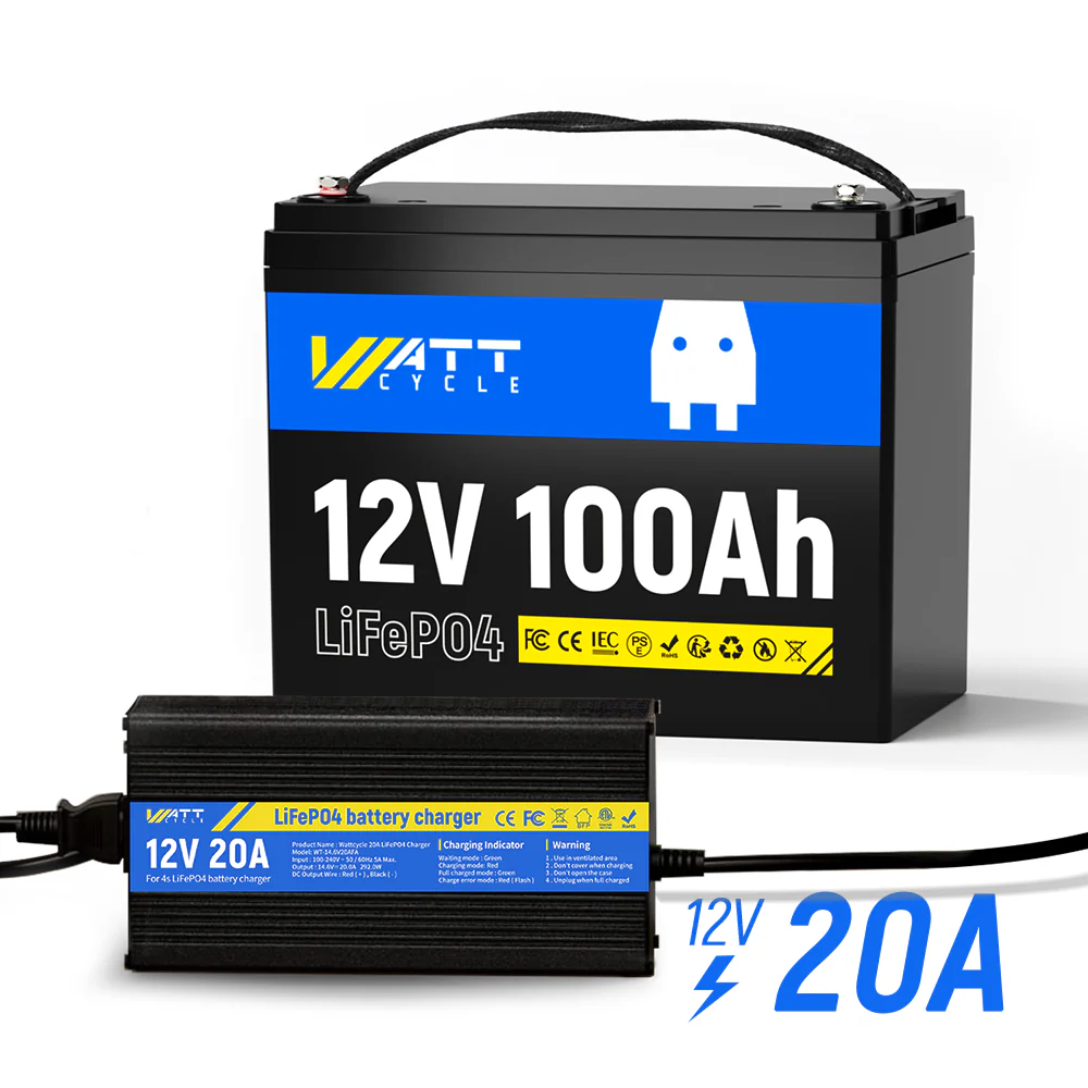 WattCycle 12V 100Ah Group 24 LiFePO4 Battery for RV Solar, Trolling Motor & Off Grid - Image 15