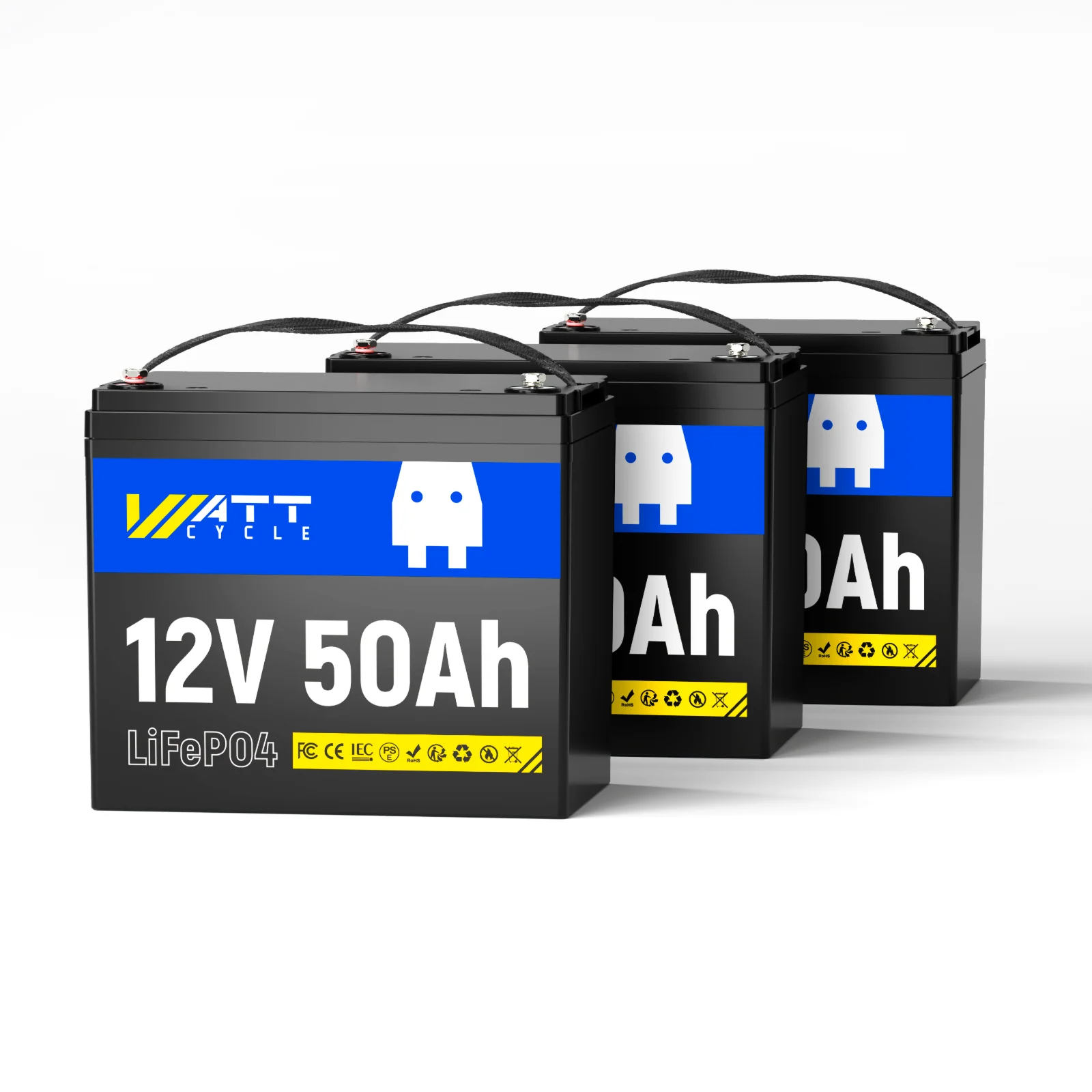WattCycle 12V 50Ah LiFePO4 Battery for Fish Finder, LiveScope & Kayak Fishing - Image 10