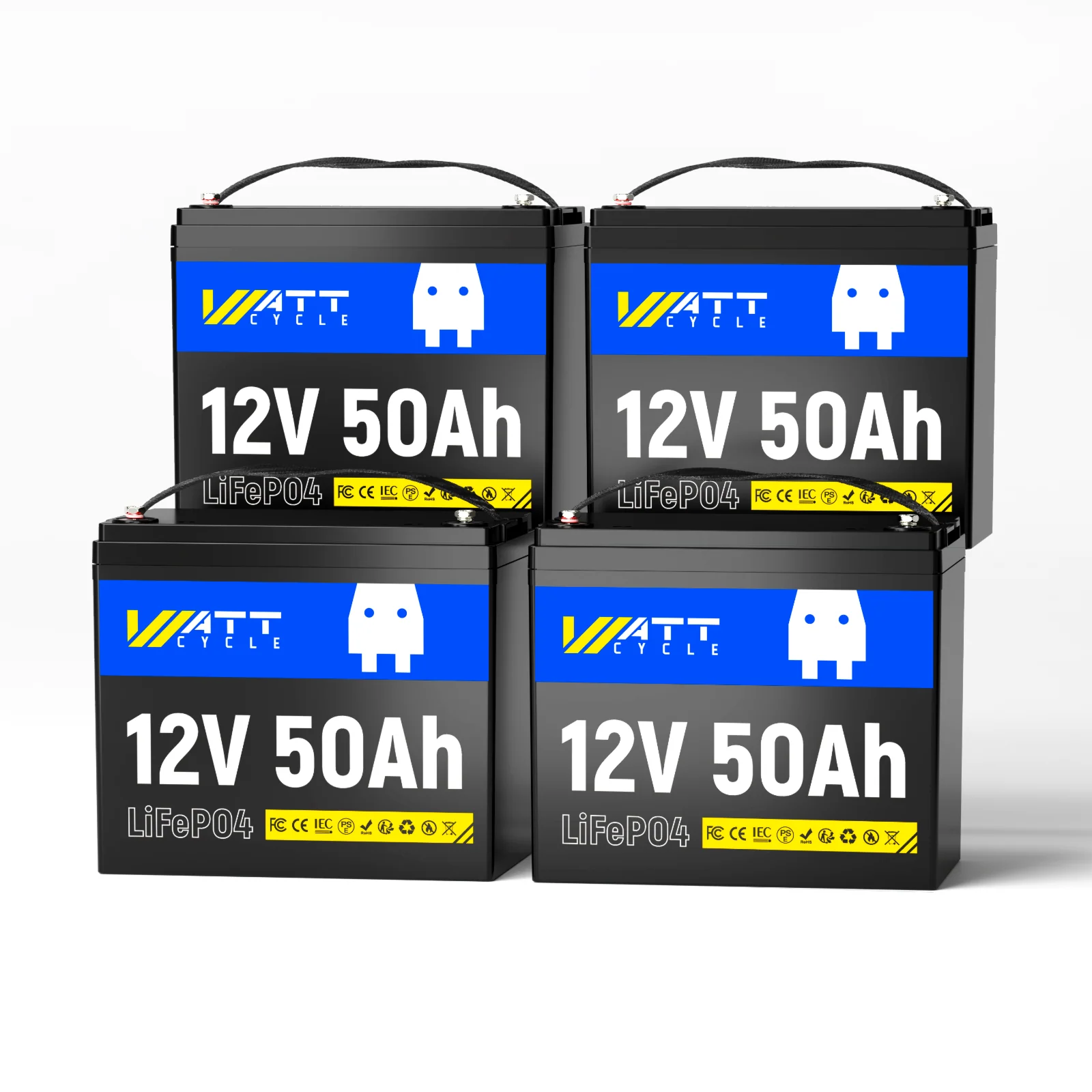 WattCycle 12V 50Ah LiFePO4 Battery for Fish Finder, LiveScope & Kayak Fishing - Image 11