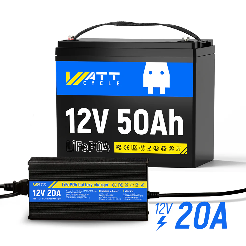 WattCycle 12V 50Ah LiFePO4 Battery for Fish Finder, LiveScope & Kayak Fishing - Image 12