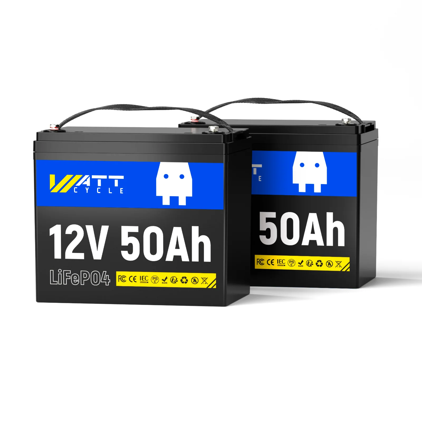 WattCycle 12V 50Ah LiFePO4 Battery for Fish Finder, LiveScope & Kayak Fishing - Image 9