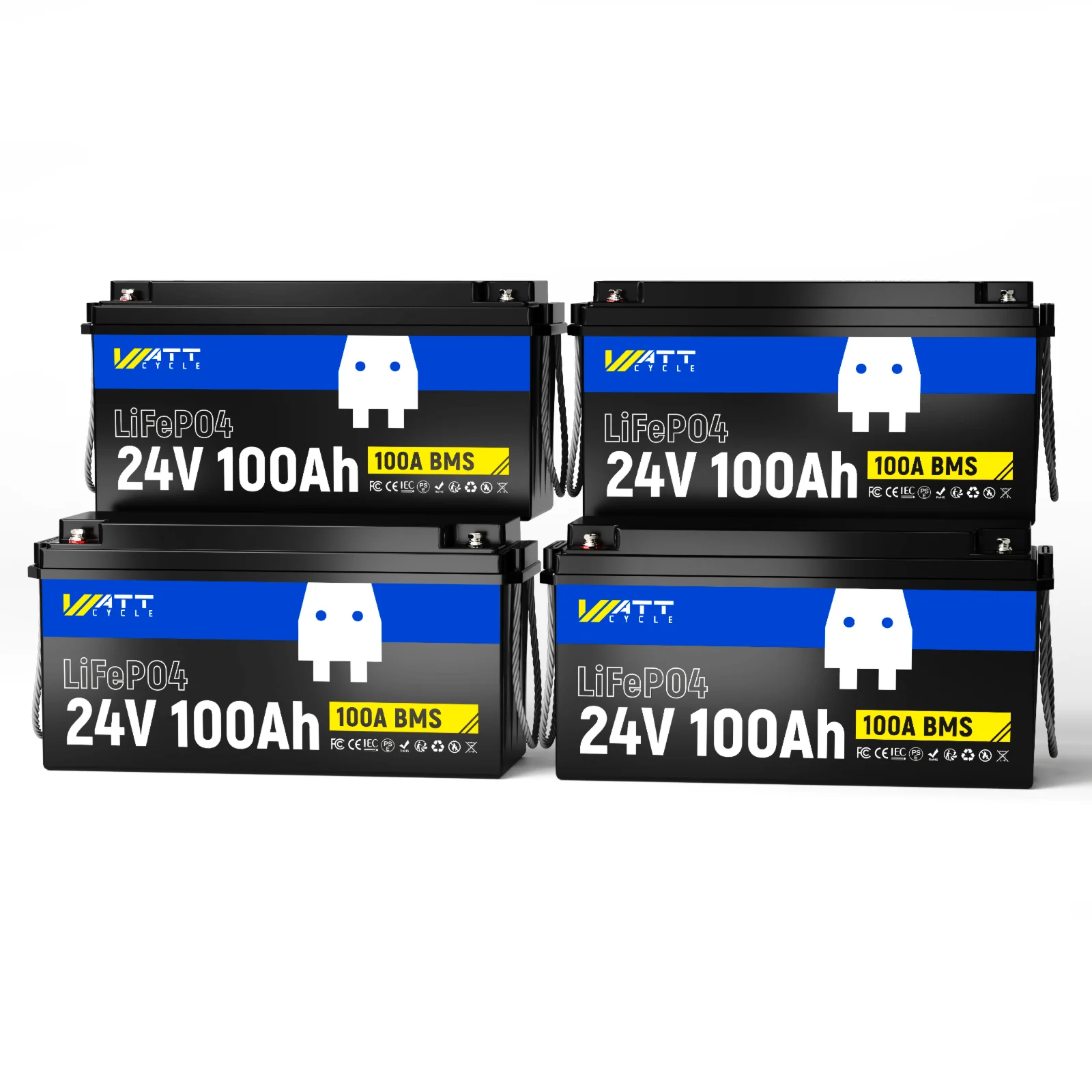 WattCycle 24V 100Ah LiFePO4 Battery with Low-Temp Protection for 30-70 lb Trolling Motor - Image 15