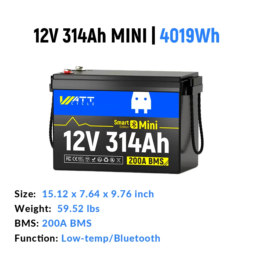 WattCycle Best 12V RV Lithium Batteries – Drop-In Replacements for Group 24 / 27 / 31 - Image 5