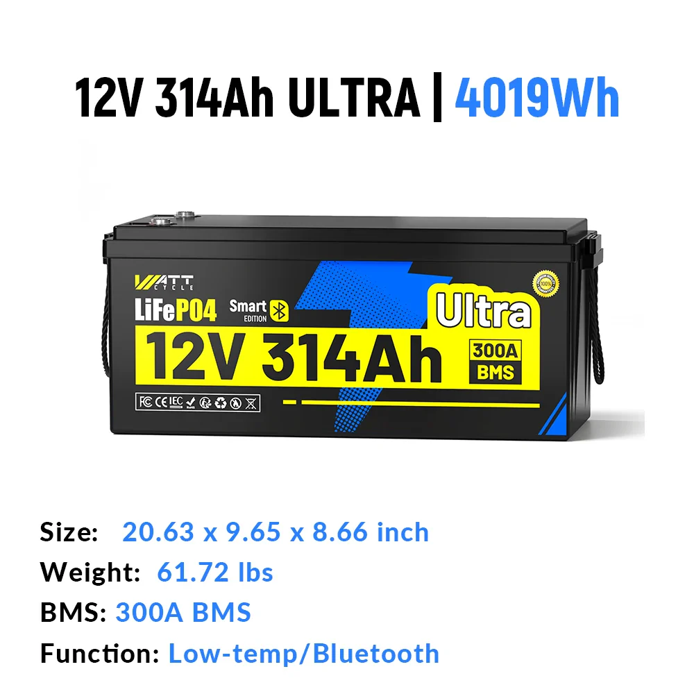 WattCycle Best 12V RV Lithium Batteries – Drop-In Replacements for Group 24 / 27 / 31 - Image 6